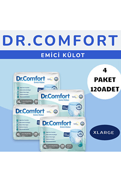 Dr.Comfort Dr Comfort 4lu Paket Kulotlu Hasta Bezı 30lu X Large