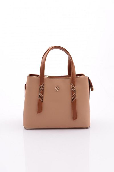 DGN Women's Zipper Bag Nude Tan 6583434
