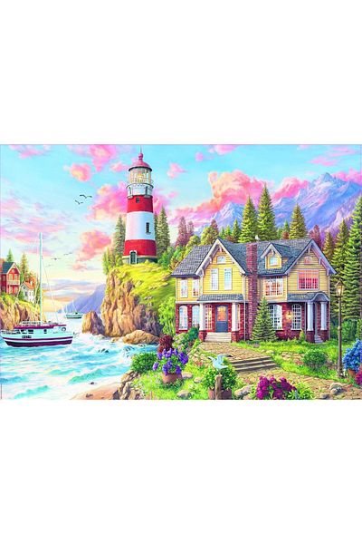 EDUCA 3000 Pieces Lighthouse Near The Ocean Puzzle Lighthouse Near The Ocean