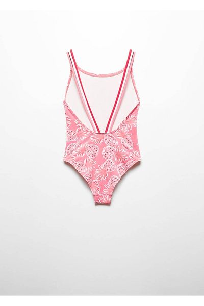 MANGO Kids Costum de baie roz pentru copii
