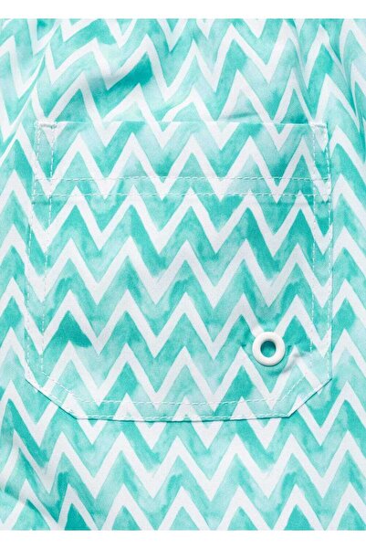 MANGO Kids Plavky s cikcakovým vzorem