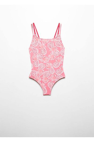 MANGO Kids Costum de baie roz pentru copii