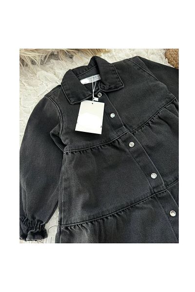 anonim Denim Black Dress