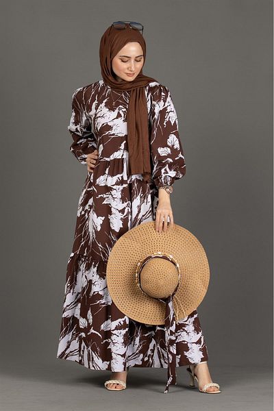 Sevitli Lina Brown Dress