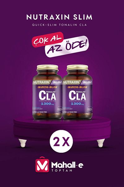 Nutraxin Tonalin Cla 1300 Mg 60 Soft Gel - Safflower 2 Pack