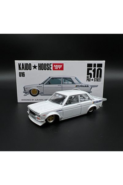 mini gt Kaido House Datsun 510 Pro Street Greedy Pearl White