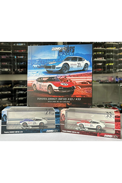 Inno إنو64 تويوتا 2000GT MF10 # 23 # 33 مجموعة صناديق SCCA 1968