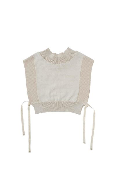 Little Gusto Knitted Sweater Beige Organic Cotton