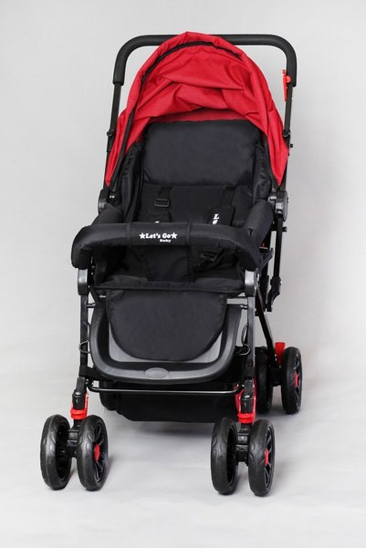 LETS GO BABY Ergonomik Kırmızı Bebek Arabası