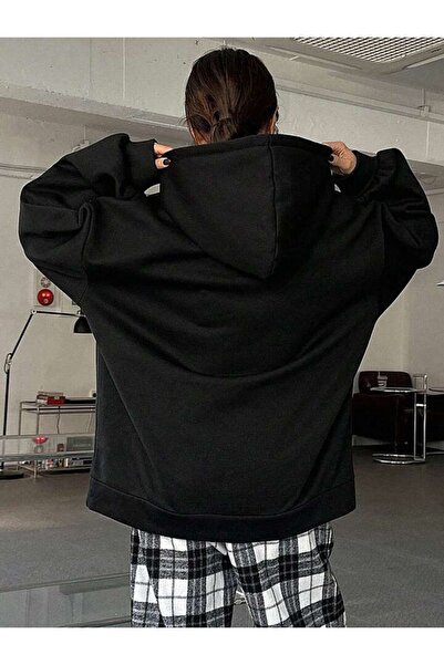 AFROGİYİM Unisex Daily 01 Printed Oversize Hoodie