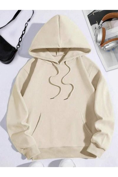 AFROGİYİM Unisex Back Mary Printed Oversize Hoodie