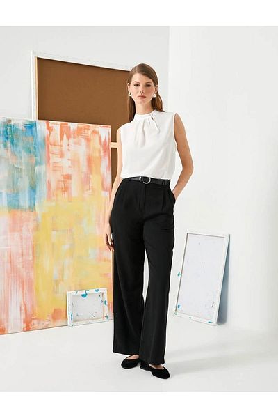 Koton Off-White Bluse für Damen - 4sak60075uw