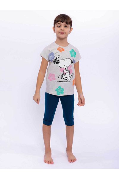 SNOOPY Licensed Beige Girl's Tights Set