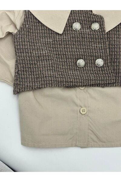 voyyo kids baby KIZ ÇOCUK 3 PARÇA TÜVİT ALT ÜST TAKIM 2-8 YAŞ ŞORTLU TAKIM