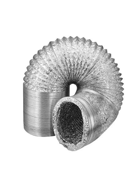 Kupa Aluminum Flexible Aspirator Pipe 120 Mm- 2 Mt