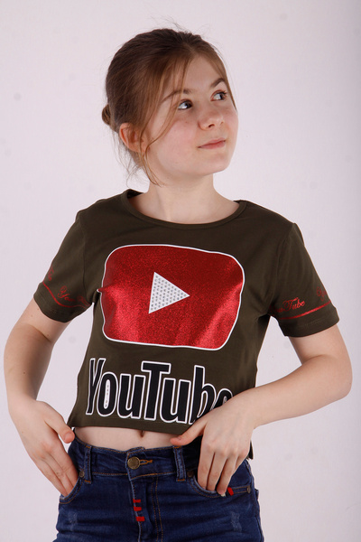 Toontoy Youtube με τύπωμα Κοριτσίστικο μπλουζάκι