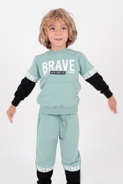 AHENGİM Boys' Tracksuit Set - Kids Ak2231