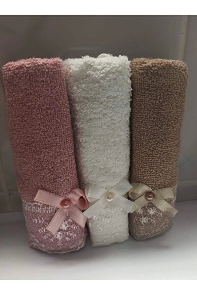 Durul 30*30 Pırlanta 3 lü Havlu Seti Kutulu