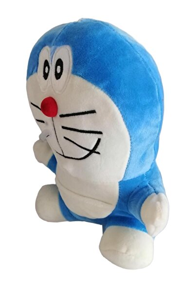 e-life İthal Pofuduk Kumaş Fujiko F. Fujio Doraemon Anime Figür Peluş Oyuncak Uyku & Oyun Arkadaşı 30 cm.