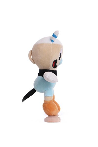 e-life shop Ithal Kumaş Fincan Kafalar Cuphead Veya Mugman Figür Peluş Oyuncak Oyun & Uyku Arkadaşı 25 Cm.