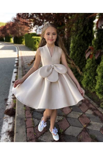 By Feyza Kids Collection فستان باندا منتفخ للفتيات