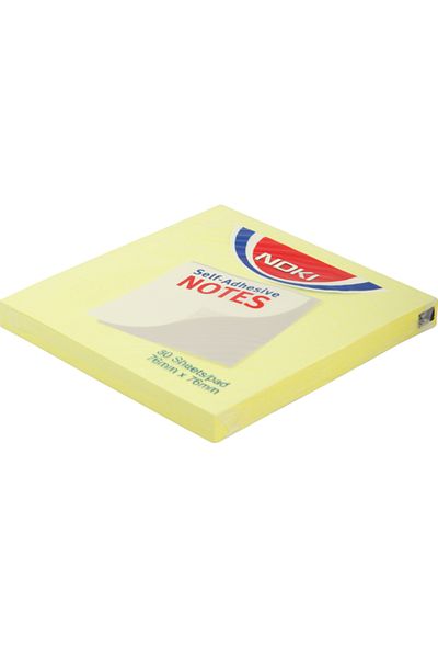Noki Lemon Yellow Note Paper - 76X76 Adhesive 12133