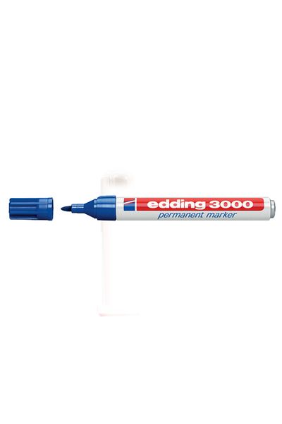 Edding Marker (10 PCS) Permanent Round End 1.5-3 Mm Blue 3000