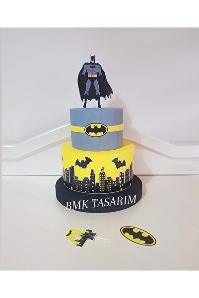 bmk tasarım Batman Model Cake (Yellow)