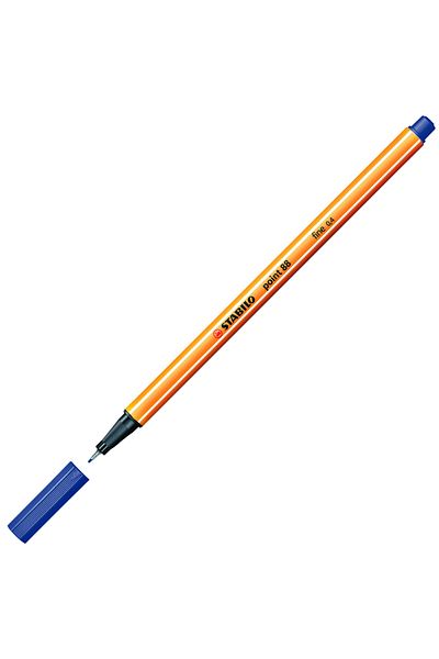 Stabilo Midnight Blue 88/22 - 10 Pieces Felt Tip Fine Pen, 0.4 mm