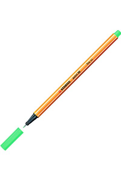 Stabilo Felt Tip Thin Pen (10 Pieces) 88 Point 0.4 Mm Ice Green 88/13