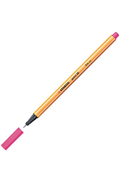 Stabilo Felt Tip Thin Pen 88 Point 0.4 Mm Highlighter Pink 88/056-10 Lu