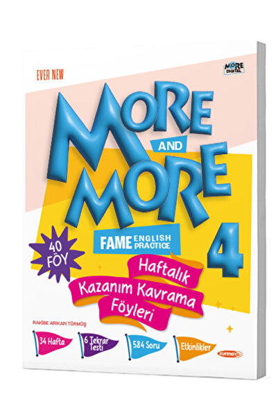 Kurmay Yayınevi More And More 4 Sınıf Haftalık Kazanım Kavrama Föyleri
