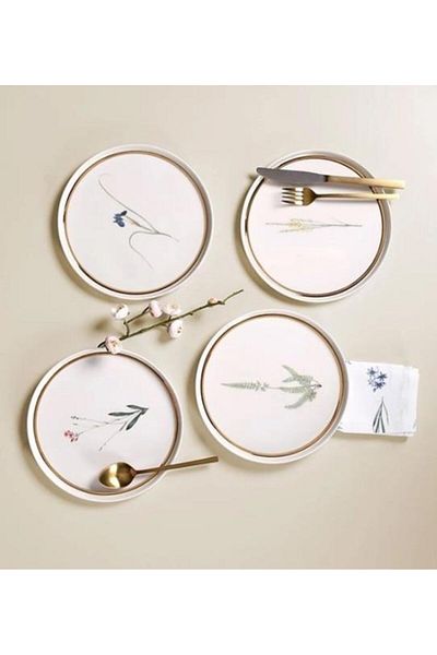Porland Botanical 21 Cm Cake Plate 4 Patterns
