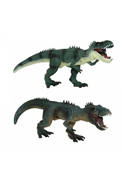 BAMTEBİ Jurassic 2 li Dinazor Figür Set 32 cm Ağzı Oynayan Vahşi Dinozorlar F...