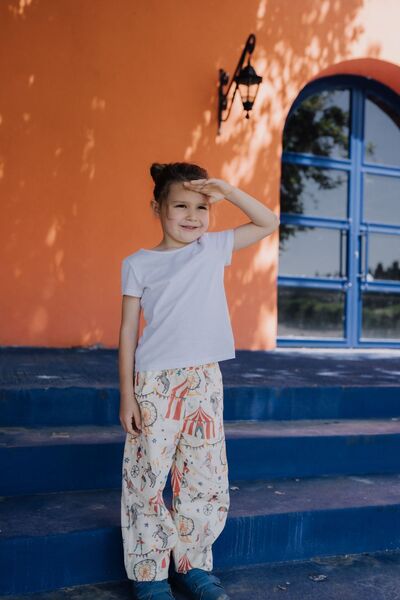 Mini Muse Kids Circus Keten Pantolon - Unisex
