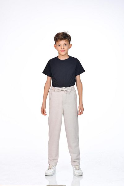 Kamex Boys Beige Jogger School Pants
