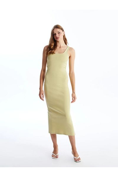 LC Waikiki XSIDE Women's Bodycon Dress - U Collar Straight Cut