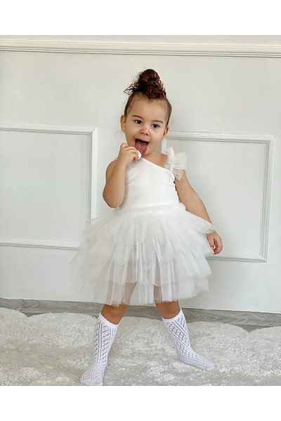 Süslüm Kids Κομψό Tutu με έναν ώμο