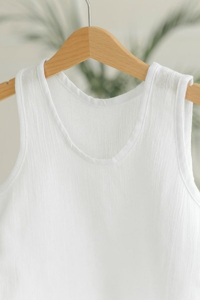 BeyzBaby Şile Bezi Children's White Muslin Undershirt