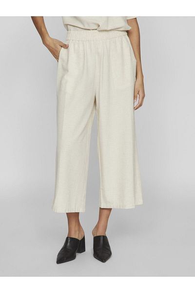 VILA Kurz geschnittene Hose mit hoher Taille