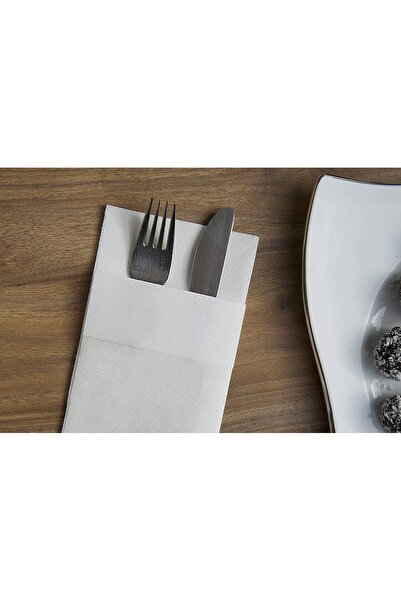 elaia منديل أبيض بجيب Airlaid منديل من القماش 40x40 (20 قطعة)