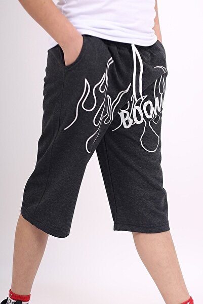 COSBA kids wear Boom Flame Printed Pocket Cotton Boy's Cotton Capri/σορτς/βερμούδα