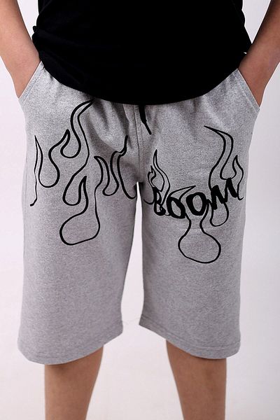 COSBA kids wear Boom Flame Printed Pocket Cotton Boy's Combed Cotton Capri/shorts/bermuda
