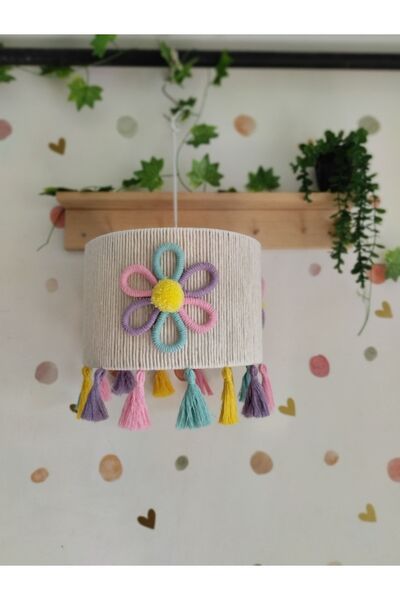 AY TASARIM MAKROME Baby and children's room macrame chandelier baby gift