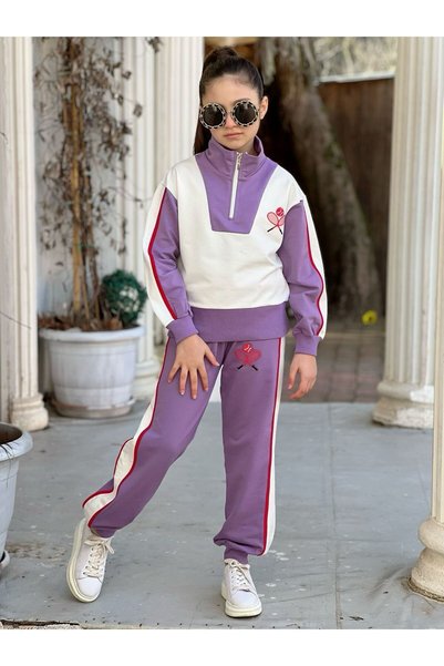 Ysferbutik Girls' Tracksuit Set Girls' New Model Tracksuit Set