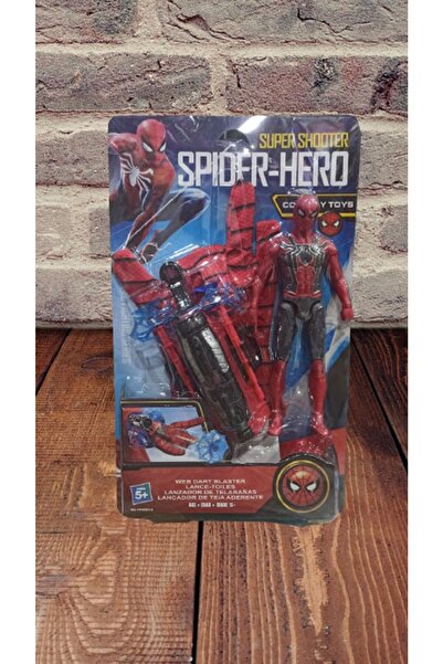 Cosplay Spider Man Figür Eldiven Ve Ağ Fırlatıcı