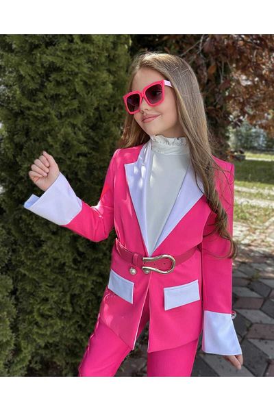 By Feyza Kids Collection Girl's jacket suit set