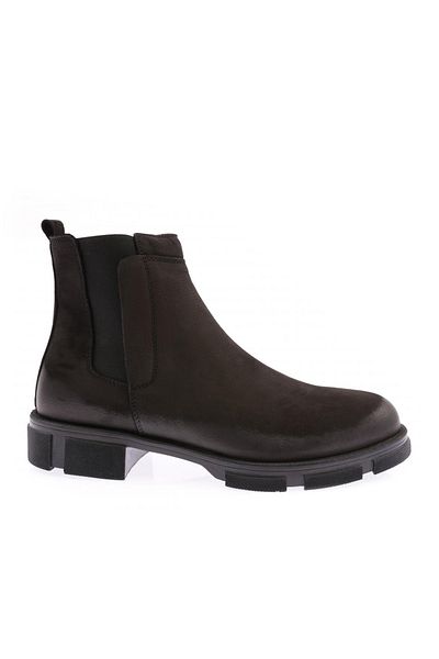 DGN Men's Chelsea Boots Black Nubuck Genuine Leather 311223210