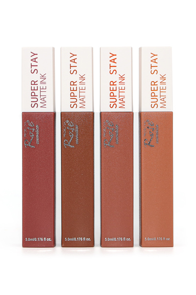 Roesıa Rose Cosmetics Rose Super Stay Model 4'lü Mat ve Kalıcı Ruj Serisi