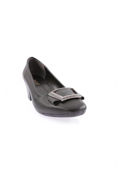DGN Pantofi cu toc cu cataramă pentru femei, negru Laser 3472328